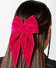 Arendelle Bow Applique Detailed Hair Clip - Pink