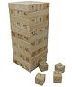 GYANOTOY Wooden Mini Stacker Game  36 Blocks & Dice Combo