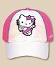 Kidsville Hello Kitty Featuring Character Patch Detailed & Sequin Embellished Cap - Pink & Beige-  Diameter 54 Cms