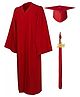 RAJ FANCY DRESSES Full Sleeves Convocation Theme Costume Set - Red