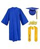 RAJ FANCY DRESSES Full Sleeves Convocation Theme Costume Set - Blue