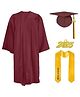 RAJ FANCY DRESSES Full Sleeves Convocation Theme Costume Set - Maroon