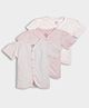 Mi Arcus 100% Cotton Pack Of 3 Half Sleeves Polka Dots & Floral Printed Jhablas - Pink & White