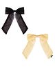 Arendelle Pack Of 2 Bow Applique Detailed Solid Hair Clips - Multi Colour