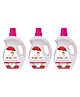 Bunniez Baby Laundry Detergent, Rose Fragrance | Liquid Detergent for Baby Clothes | Kills Barteria | Free From Harsh Chemicals & Colorant - 3 x 1L (Pack of 3)
