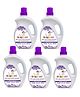 Bunniez Baby Laundry Detergent, Lavender Fragrance | Liquid Detergent for Baby Clothes | Kills Barteria | Free From Harsh Chemicals & Colorant - 5 x 1L (Pack of 5)