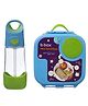 B.Box Leakproof Water Bottle with Medium Lunchbox - Kids School Lunch Kit- Blue