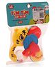 KiddyBuddy Tiger Shaped Rattle Toy Pack of 3 - Multicolor