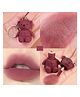 Favon Teddy Bear Shaped Lip Color with Key Chain(Plum)