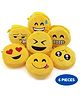 Puchku Emoji Pouches for gifting , return gift, coins and small things to keep ( 6 Pieces, Random Design)