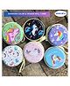 Puchku Unicorn Printed Multipurpose Coin Pouch (Pack of 6, Multicolor)