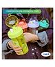 Puchku Double Side Sipper Bottle with two side straw -  (Pack of 1, Random color)