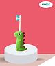 Puchku Soft Bristles Dino Small Toothbrush For kids ( Pack of 1, Multicolor)