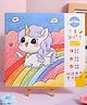 SCHOOLISH Cute Unicorn Art Doodle Drawing Book || Children's Graffiti Painting Paper Book with 6 Pcs Marker || Cartoon Design Sketch Book for Kids- PACK OF 1- COLOR MAY VARY