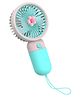 COZY VIBES  Mini USB Portable Handled Fan - 3 Speed Adjustable Fan USB Rechargeable, Quiet Operation, Battery Life, Ideal for Camping, Hiking, Office, Kitchen and Makeup- PACK OF 1- COLOR MAY VARY