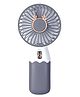 COZY VIBES  Mini Rechargeable Fan Handheld USB Fan with Brushed Motor, Desk Fan with One-Button Switch, Low Noise, Long-Lasting Battery Life, Compact Portable Cooling Fan for Home, Office, and Travel- PACK OF 1- COLOR MAY VARY