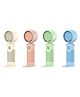 COZY VIBES USB Rechargeable Portable Neck-hanging Electric Fan Folding Design Wind-collecting Feature Battery Powered Fan - PACK OF 1 - COLOR MAY VARY