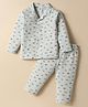 Ben Benny 100% Cotton Knit Full Sleeves Co-Ord Night Suit With Car Print - Light Grey