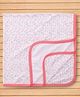 Pink Rabbit Interlock Knit Towel with Car Print L 81 x B 81 cm - Pink