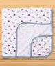 Pink Rabbit Interlock Knit Towel with I Love Car Print L 81 x B 81 cm - Light Grey