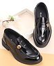 Cute Walk by Babyhug Loafers with Applique - Black
