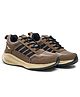 asian Colour Blocked Lace Up Running Shoes - Mousse & Black