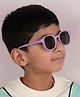 DukieKooky Solid Full Rim Flexible Polarized & 100% UV Protection Sunglasses With Protective Hard Case - Purple