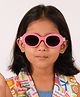 DukieKooky Colour Blocked Full Rim Flexible Polarized & UV Protected Square Sunglasses With Protective Hard Case - Pink
