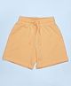 Be Awara Cotton Knit Solid Shorts - Peach