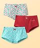 Pine Kids Cotton Elastane Knit Hipsters With Floral Print Pack Of 3 (Colour May Vary)