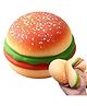New Pinch Decompress and Stress Stretch Burgershape  Toy, Slow Rising Squishy Squeeze Toys, Soft Stress Relief Toys for Kids Birthday Gifts for Boys Girls Adults Pack of 1