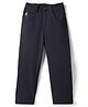 Noddy Kintted Cotton Solid Pant - Navy Blue
