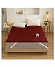 RRC 4 Corner Elastic Straps  Queen Size Waterproof Quilted Mattress Protector  - Maroon
