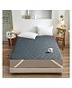 RRC 4 Corner Elastic Straps  Queen Size Waterproof Quilted Mattress Protector - Grey