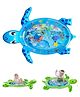 ADKD Turtle Shaped Inflatable Tummy Time Water Play Mat for Babies Slapped Pad- Color May Vary
