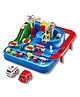 ADKD Kids Car Adventure Track Set with Helicopter, Crane & Conveyor  Interactive Puzzle Toy Playset for Boys & Girls -Multicolor