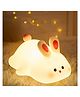 ADKD Adorable Slipping Rabbit Silicone Night Lamp with Touch Control & Warm LED Light  Rechargeable Bedside Lamp for Kids - (Color & Design May Vary)