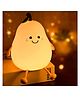 ADKD Adorable Cute Pear Silicone Night Lamp with Touch Control & Warm LED Light  Rechargeable Bedside Lamp for Kids - (Color & Design May Vary)