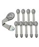 Multipurpose Safety Child Proof Cabinet & Drawer Locks Set of 10 - Grey
