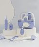 4-in-1 Baby Grooming Kit With Nail Clipper Scissors Tweezers & Filer Safe & Gentle Care Set with Cute Whale Case - Purple