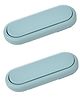 Child Safety Cabinet Locks No Drill Baby Proof Latch System for Drawers & Cupboards Strong Adhesive & Sleek Design Pack of 2 - Blue