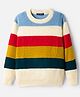 Pine Kids Knit Full Sleeves Striped Pullover Sweater - Multicolor