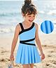 Mark & Mia Sleeveless Frock Swimsuit - Light Blue