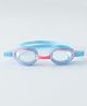 Solid Color Swimming Goggles Free Size - Light Blue