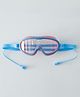 Solid Color Swimming Goggles Free Size - Light Blue & Fuchsia