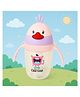 KIDS BASIC Baby Premium Duck Feeding Sipper With Straw & Handle For Grip- 350 ml - Pink