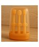 KIDS BASIC Baby Toothbrush 3 In 1 Silicone Toothbrush Set- Golden