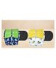KIDS BASIC Reusable Baby Cloth Diapers With Fun Prints Washable Diaper Nappy - White & Blue (Pack of 2)