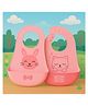 KIDS BASIC Soft Silicone Baby Bib with Food Pocket , Waterproof & Adjustable - Pink & Dark Pink (Pack of 2)