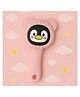 KIDS BASIC Cute Animal Rattle Teether for Babies,Soft Silicone, BPA-Free -  Pink